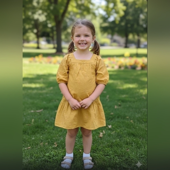 Cat & Jack Other - Cat & Jack Mustard Yellow Kids Dress